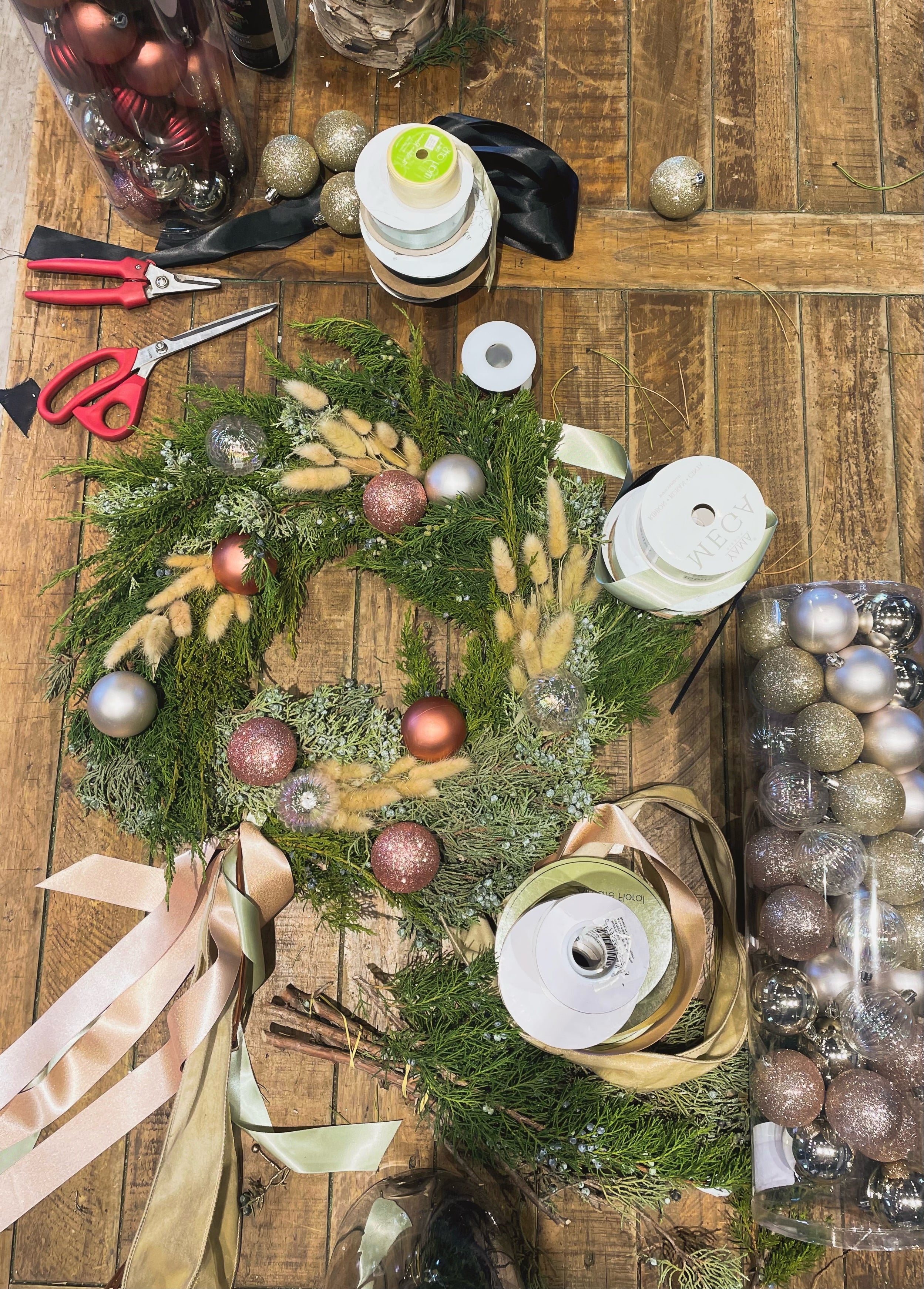 Christmas Wreath Class December 3rd  (6-8pm)